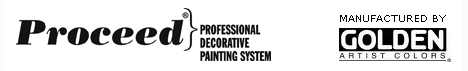 Proceed professional art materials manufactured by Golden